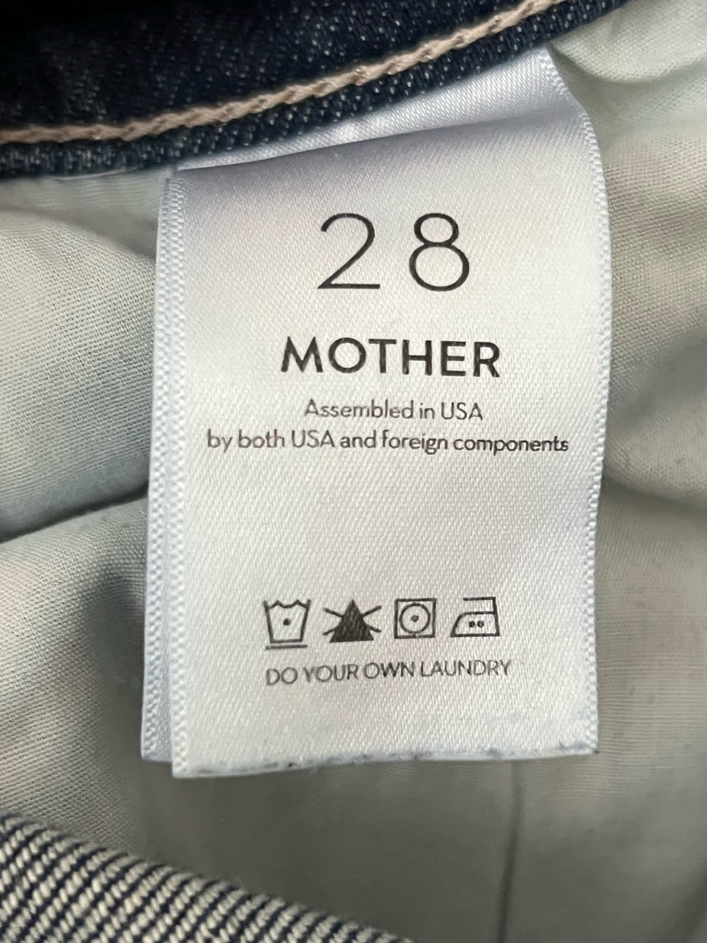 MOTHER Tunnel Vision Sneak High Waisted Size 28 - Picture 6 of 8